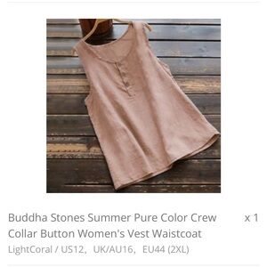 Buddha Stones sleeveless top
